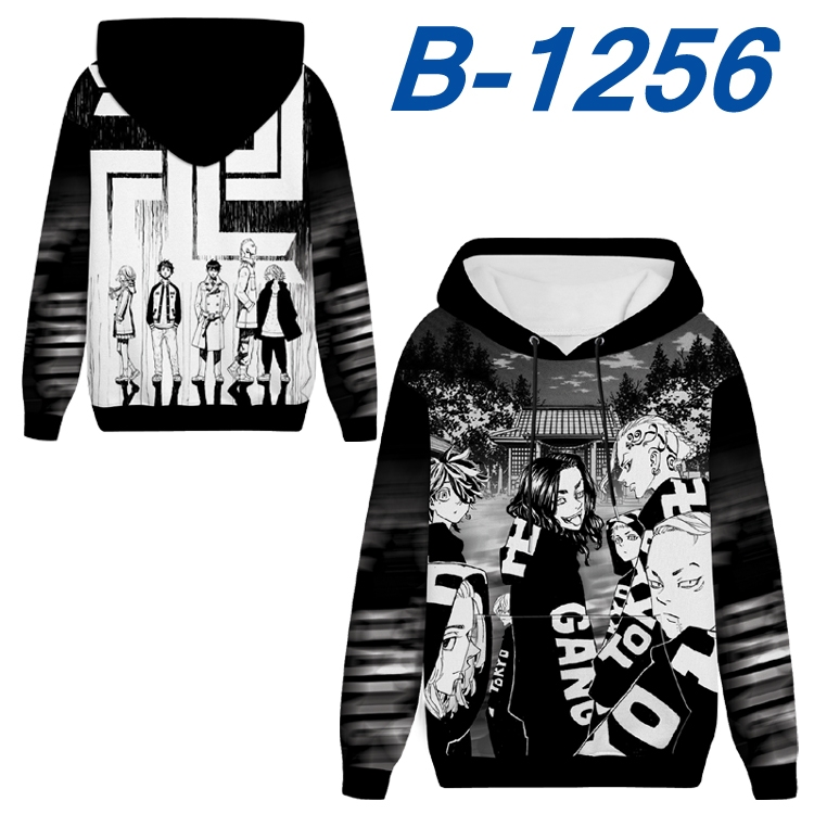 Tokyo Revengers Anime padded pullover sweater hooded top from S to 4XL  B-1256