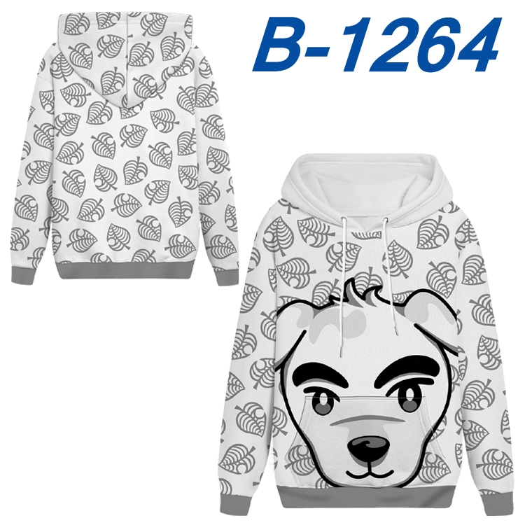 Animal Crossing Anime padded pullover sweater hooded top from S to 4XL B-1264