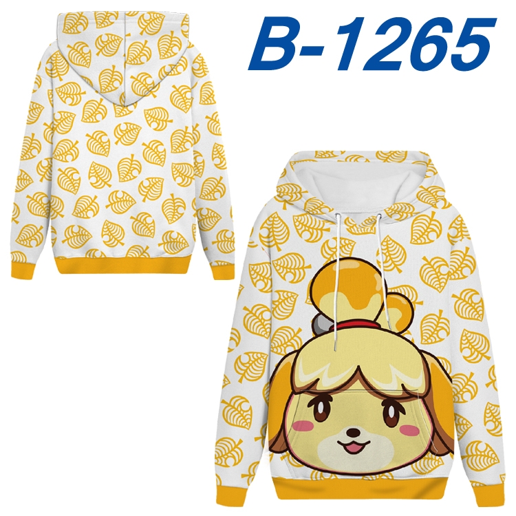 Animal Crossing Anime padded pullover sweater hooded top from S to 4XL B-1265