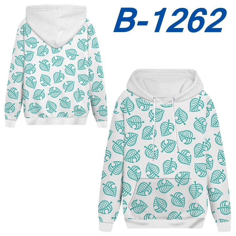 Animal Crossing Anime padded pullover sweater hooded top from S to 4XL B-1262