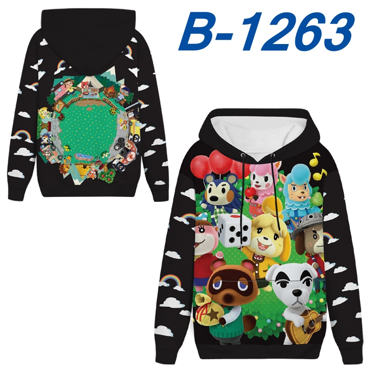 Animal Crossing Anime padded pullover sweater hooded top from S to 4XL B-1263