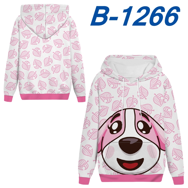 Animal Crossing Anime padded pullover sweater hooded top from S to 4XL B-1266