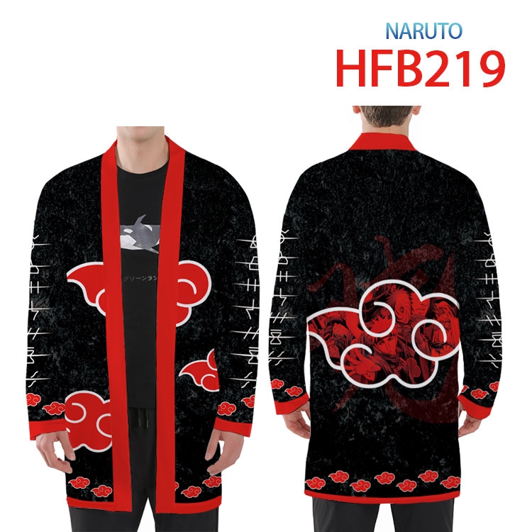 Naruto Anime Peripheral Full Color Long Kimono  from XS to 4XL HFB-219