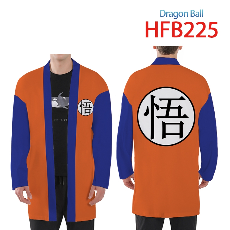 DRAGON BALL Anime Peripheral Full Color Long Kimono  from XS to 4XL HFB-225