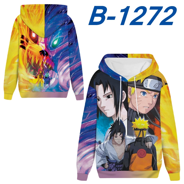 Naruto Anime padded pullover sweater hooded top from S to 4XL B-1272