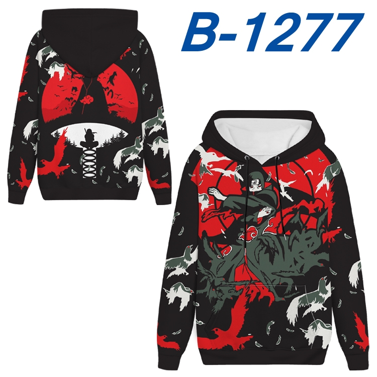 Naruto Anime padded pullover sweater hooded top from S to 4XL B-1277