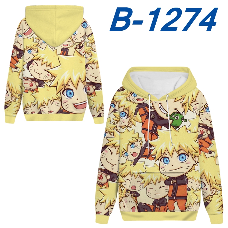 Naruto Anime padded pullover sweater hooded top from S to 4XL B-1274