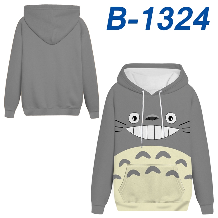 TOTORO Anime padded pullover sweater hooded top from S to 4XL B-1324