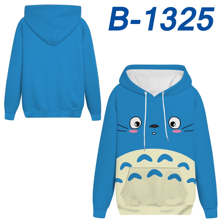 TOTORO Anime padded pullover sweater hooded top from S to 4XL  B-1325