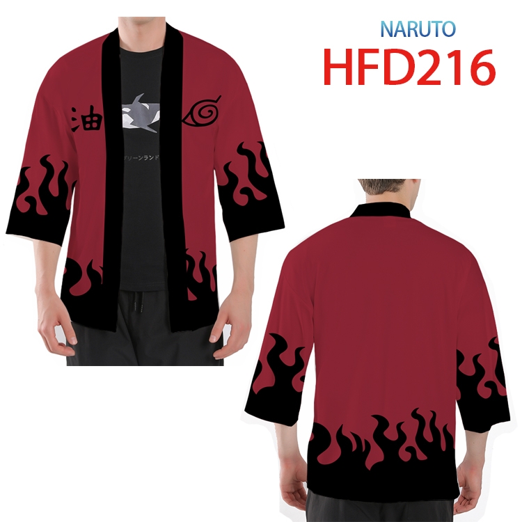 Naruto Anime peripheral full-color short kimono from S to 4XL HFD-216