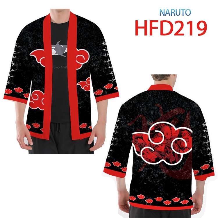 Naruto Anime peripheral full-color short kimono from S to 4XL HFD-219