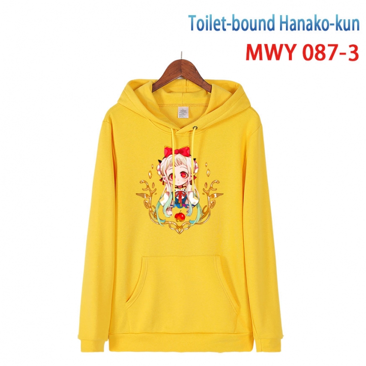 Toilet-Bound Hanako-kun Cartoon Sleeve Hooded Patch Pocket Cotton Sweatshirt from S to 4XL MWY-087-3