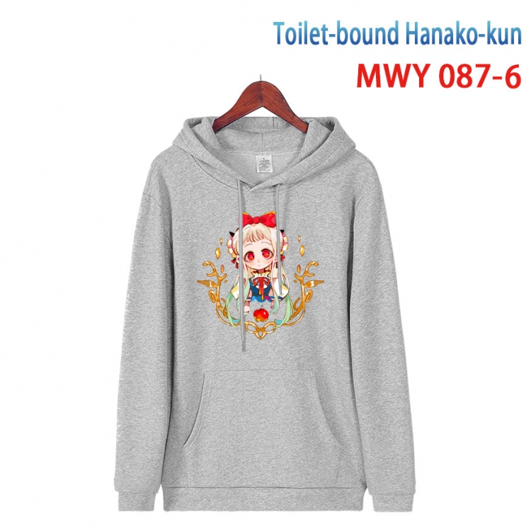 Toilet-Bound Hanako-kun Cartoon Sleeve Hooded Patch Pocket Cotton Sweatshirt from S to 4XL MWY-087-6