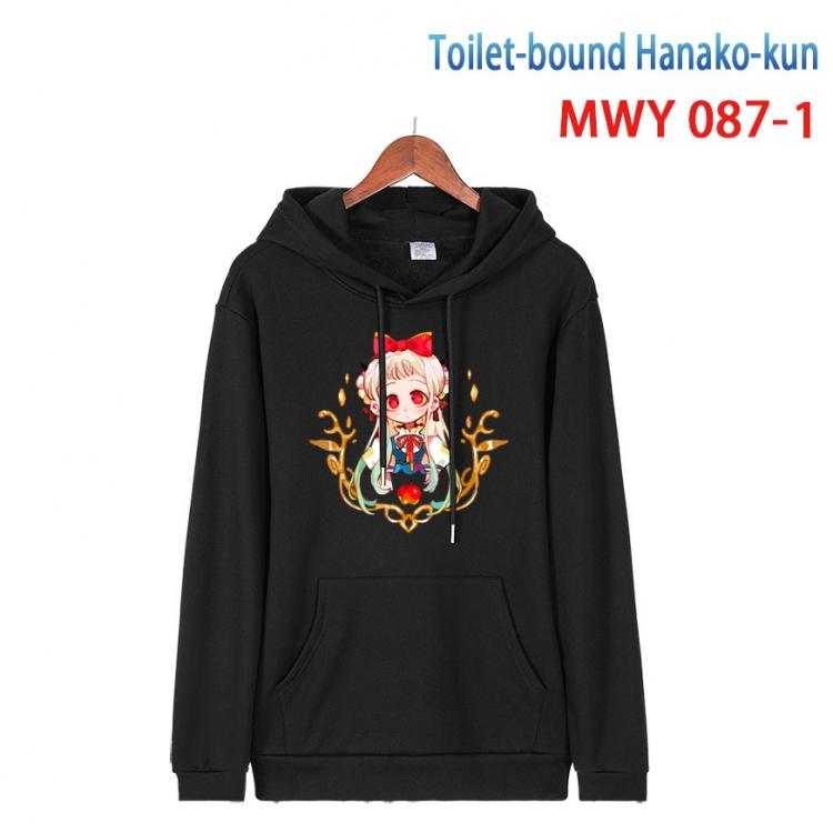 Toilet-Bound Hanako-kun Cartoon Sleeve Hooded Patch Pocket Cotton Sweatshirt from S to 4XL MWY-087-1