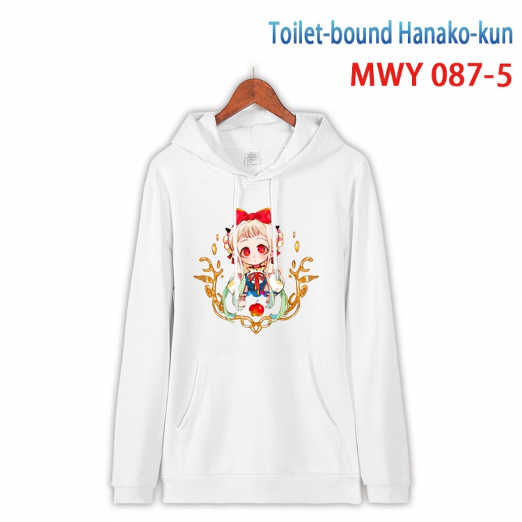 Toilet-Bound Hanako-kun Cartoon Sleeve Hooded Patch Pocket Cotton Sweatshirt from S to 4XL  MWY-087-5