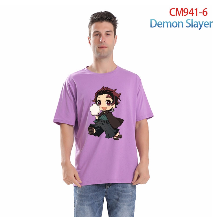 Demon Slayer Kimets Printed short-sleeved cotton T-shirt from S to 4XL CM 941 6
