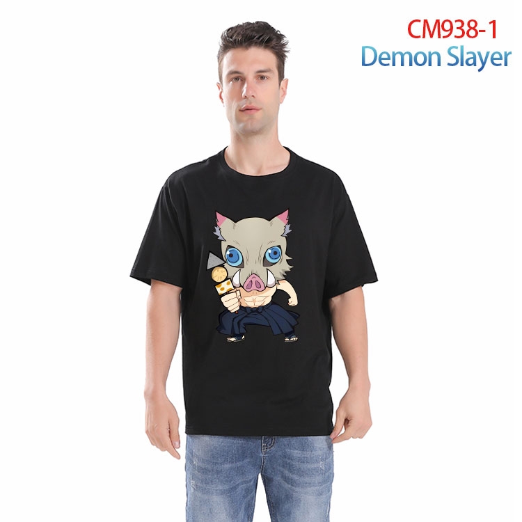 Demon Slayer Kimets Printed short-sleeved cotton T-shirt from S to 4XL CM 938 1