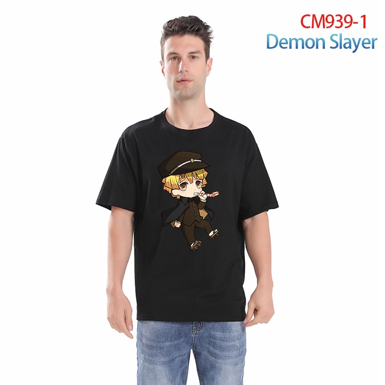 Demon Slayer Kimets Printed short-sleeved cotton T-shirt from S to 4XL CM 939 1
