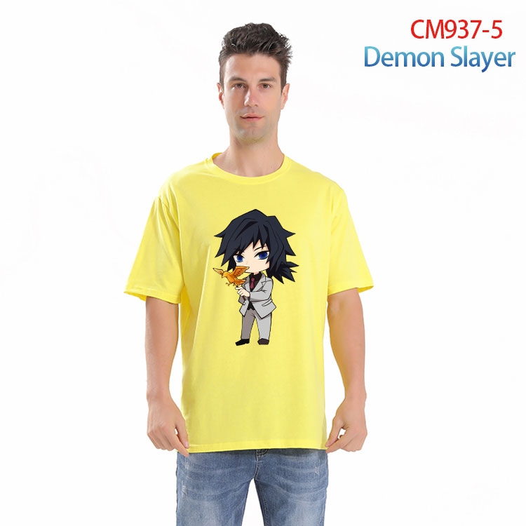 Demon Slayer Kimets Printed short-sleeved cotton T-shirt from S to 4XL CM 937 5
