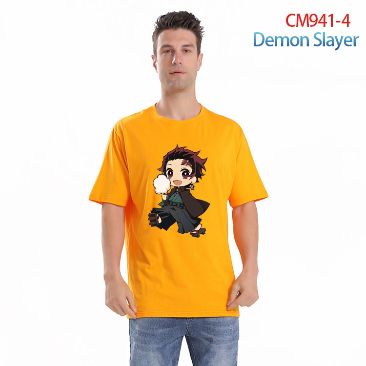 Demon Slayer Kimets Printed short-sleeved cotton T-shirt from S to 4XL CM 941 4