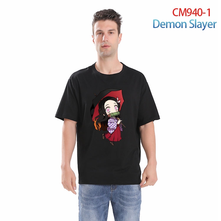 Demon Slayer Kimets Printed short-sleeved cotton T-shirt from S to 4XL CM 940 1