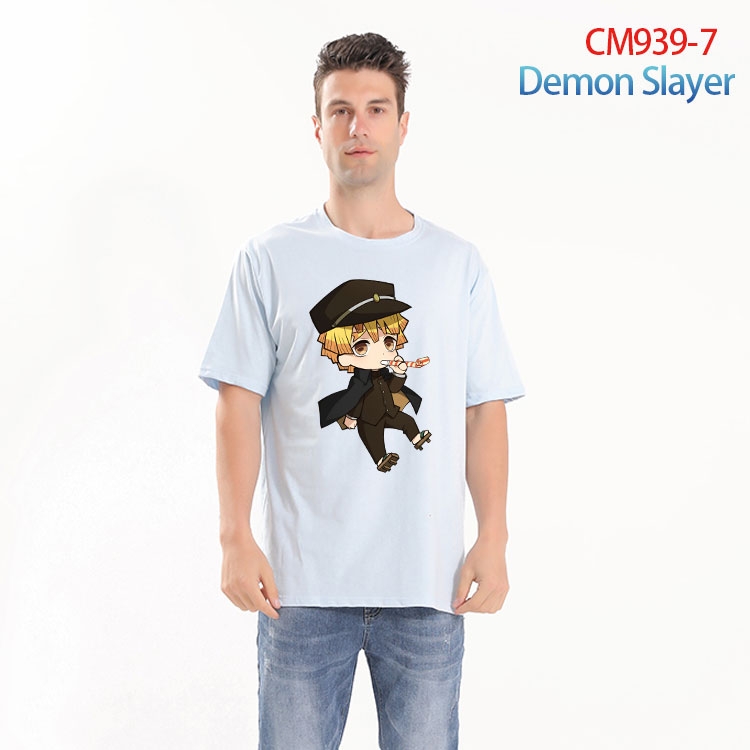 Demon Slayer Kimets Printed short-sleeved cotton T-shirt from S to 4XL CM 939 7