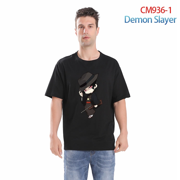 Demon Slayer Kimets Printed short-sleeved cotton T-shirt from S to 4XL CM 936 1