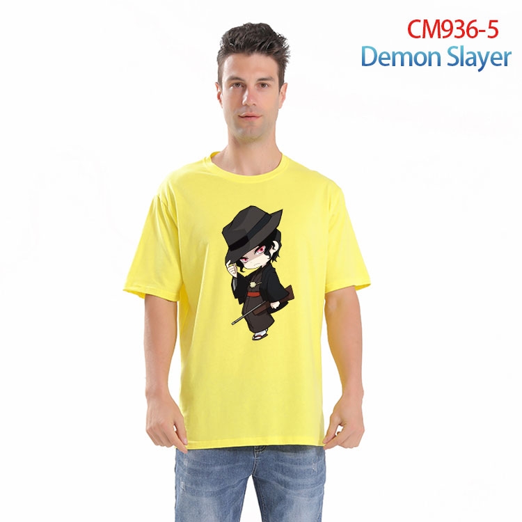 Demon Slayer Kimets Printed short-sleeved cotton T-shirt from S to 4XL CM 936 5