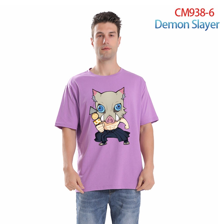 Demon Slayer Kimets Printed short-sleeved cotton T-shirt from S to 4XL CM 938 6