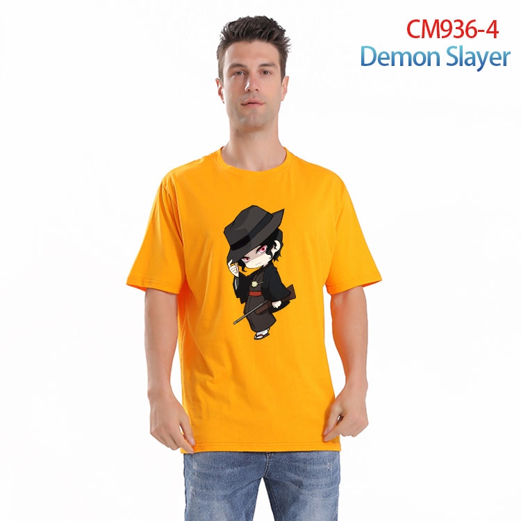 Demon Slayer Kimets Printed short-sleeved cotton T-shirt from S to 4XL CM 936 4