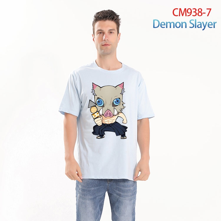 Demon Slayer Kimets Printed short-sleeved cotton T-shirt from S to 4XL CM 938 7