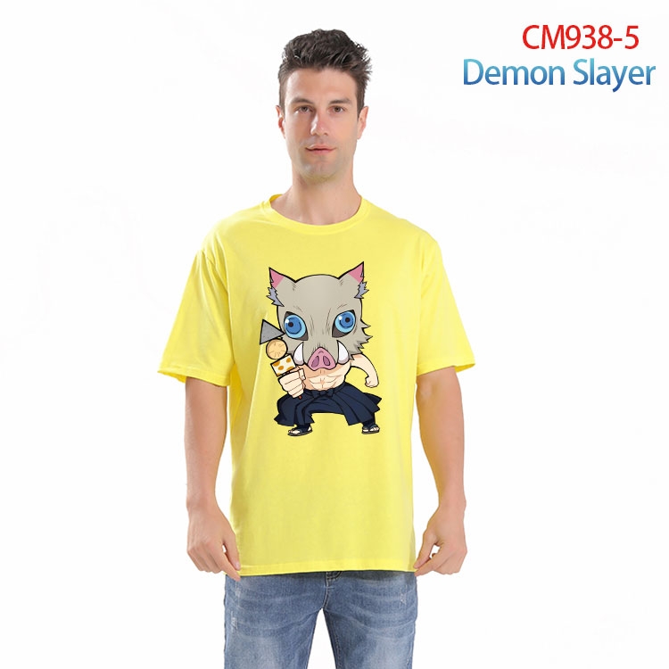 Demon Slayer Kimets Printed short-sleeved cotton T-shirt from S to 4XL CM 938 5