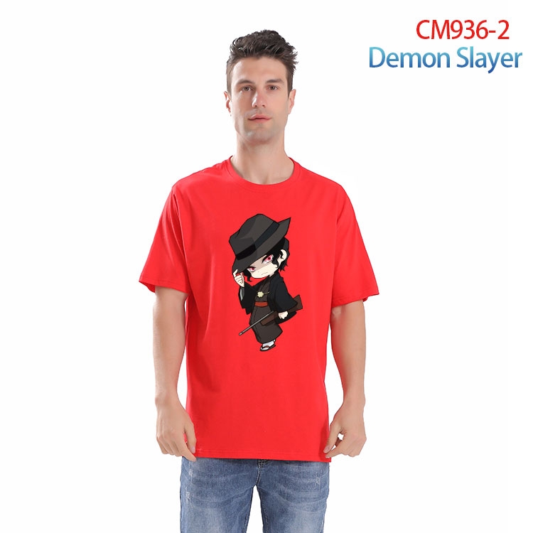 Demon Slayer Kimets Printed short-sleeved cotton T-shirt from S to 4XL CM 936 2