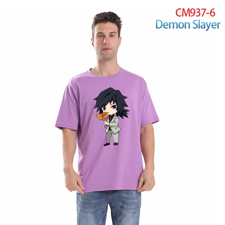 Demon Slayer Kimets Printed short-sleeved cotton T-shirt from S to 4XL  CM 937 6