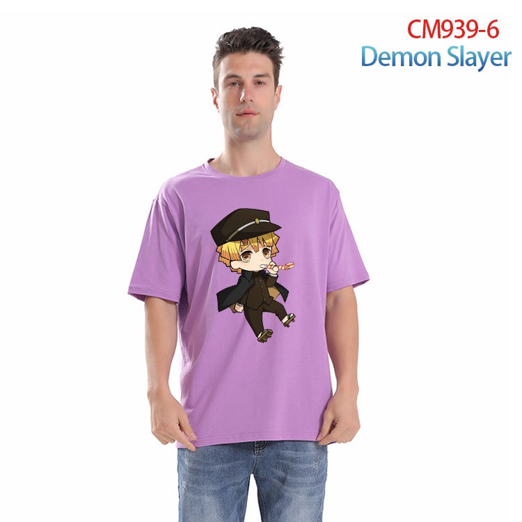 Demon Slayer Kimets Printed short-sleeved cotton T-shirt from S to 4XL CM 939 6