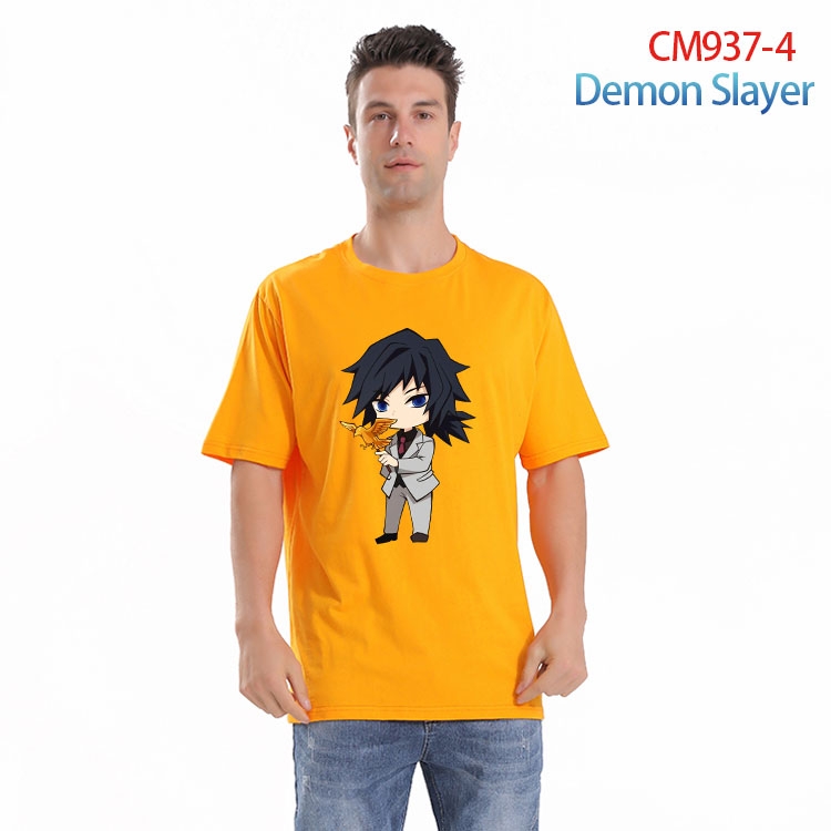 Demon Slayer Kimets Printed short-sleeved cotton T-shirt from S to 4XL CM 937 4