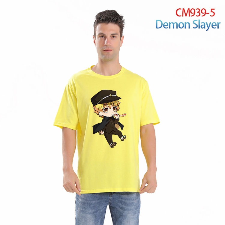 Demon Slayer Kimets Printed short-sleeved cotton T-shirt from S to 4XL CM 939 5