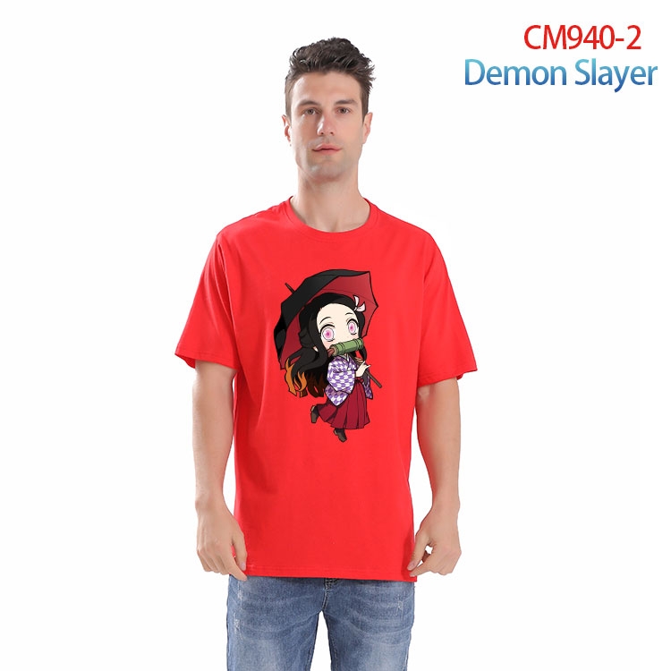 Demon Slayer Kimets Printed short-sleeved cotton T-shirt from S to 4XL CM 940 2