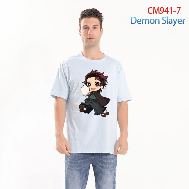 Demon Slayer Kimets Printed short-sleeved cotton T-shirt from S to 4XL CM 941 7