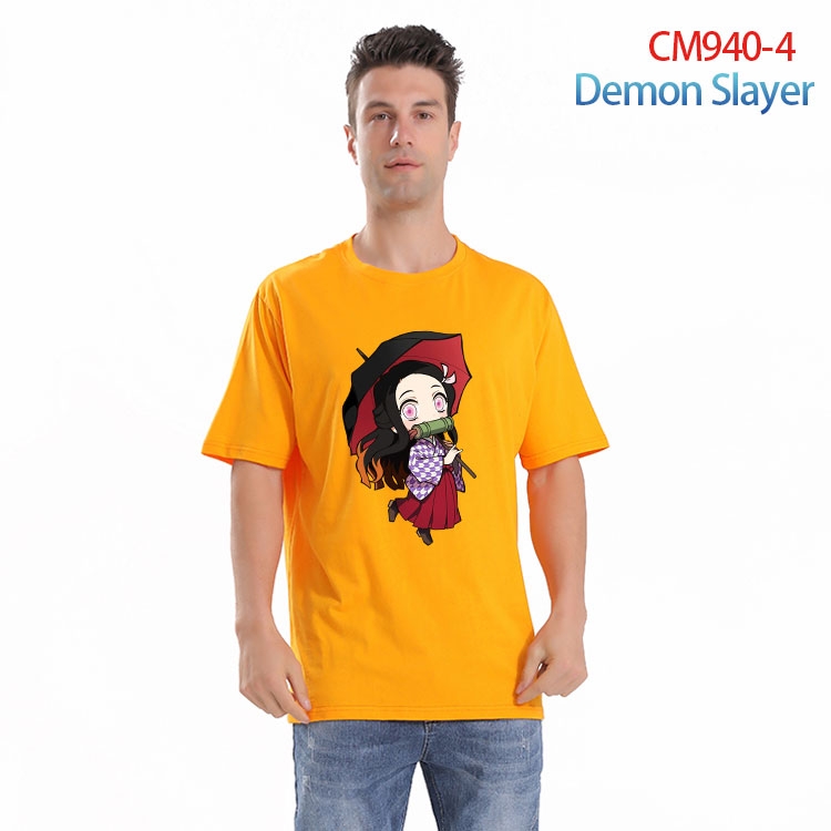 Demon Slayer Kimets Printed short-sleeved cotton T-shirt from S to 4XL CM 940 4