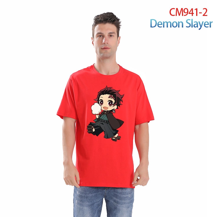Demon Slayer Kimets Printed short-sleeved cotton T-shirt from S to 4XL CM 941 2