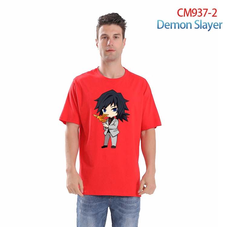 Demon Slayer Kimets Printed short-sleeved cotton T-shirt from S to 4XL CM 937 2