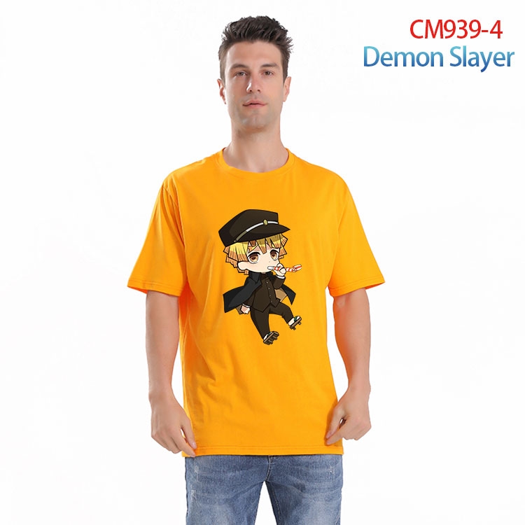 Demon Slayer Kimets Printed short-sleeved cotton T-shirt from S to 4XL  CM 939 4