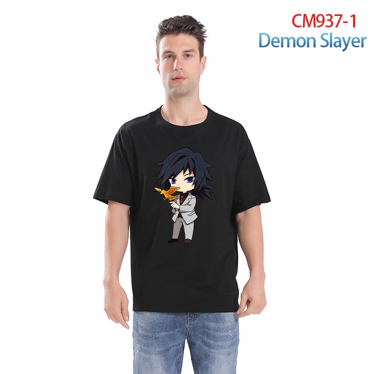 Demon Slayer Kimets Printed short-sleeved cotton T-shirt from S to 4XL CM 937 1