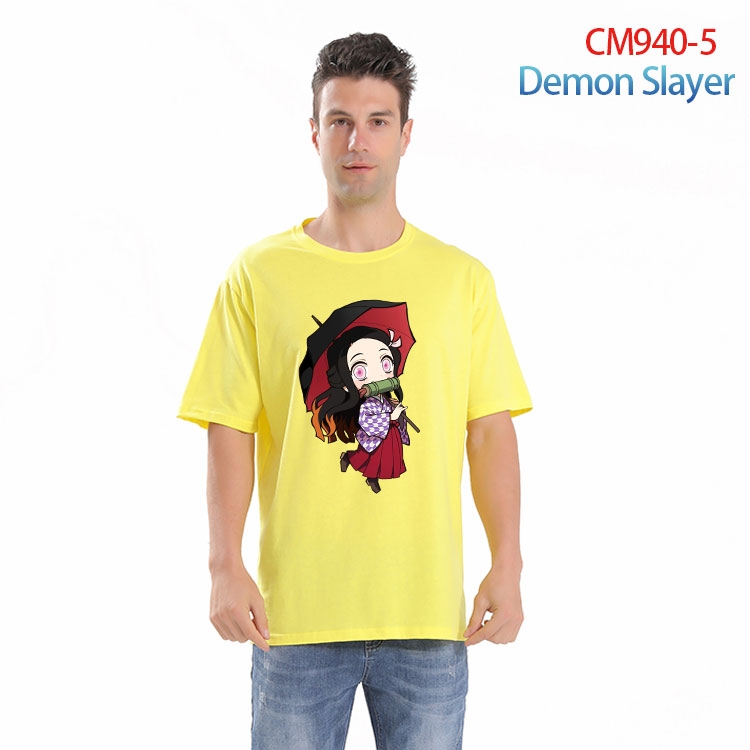 Demon Slayer Kimets Printed short-sleeved cotton T-shirt from S to 4XL CM 940 5