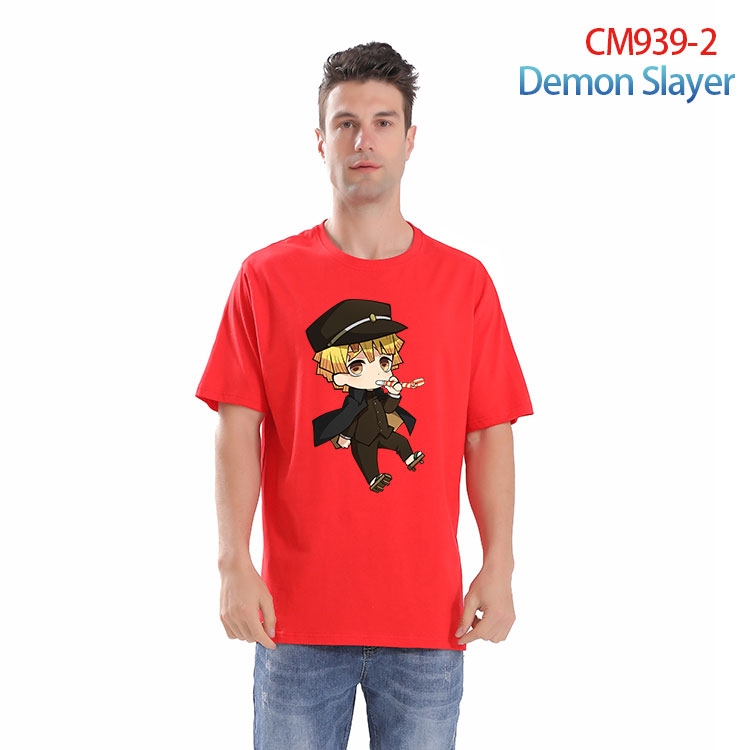 Demon Slayer Kimets Printed short-sleeved cotton T-shirt from S to 4XL CM 939 2