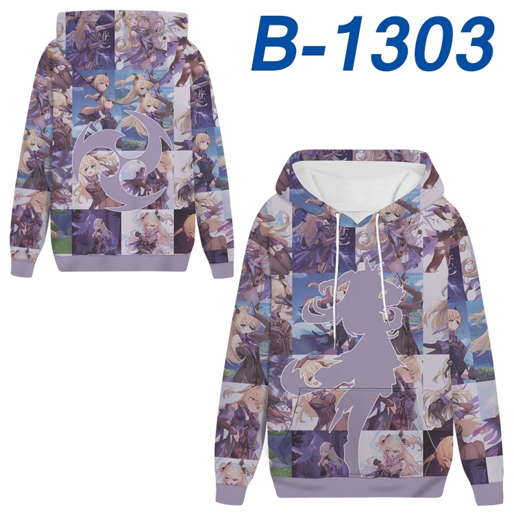 Genshin Impact Anime padded pullover sweater hooded top from S to 4XL B-1303