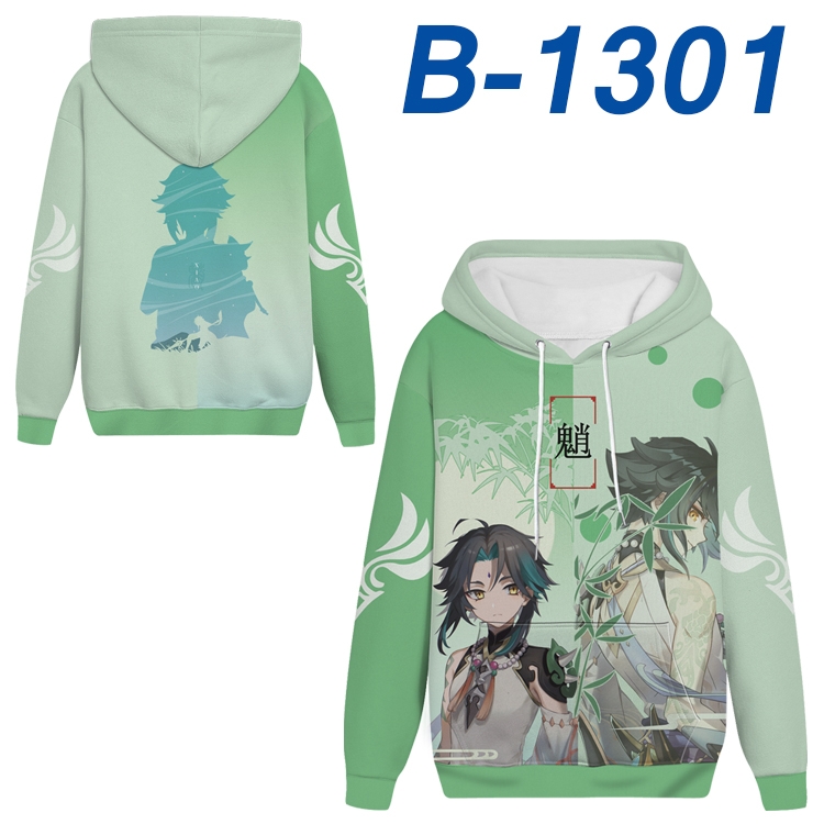 Genshin Impact Anime padded pullover sweater hooded top from S to 4XL B-1301