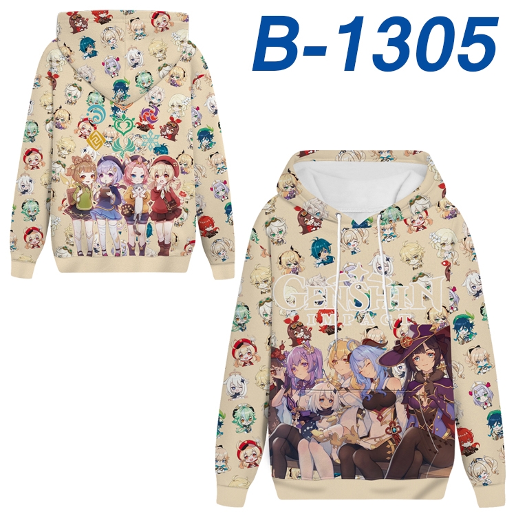 Genshin Impact Anime padded pullover sweater hooded top from S to 4XL B-1305