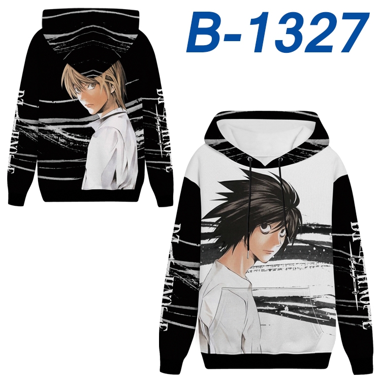 Death note Anime padded pullover sweater hooded top from S to 4XL B-1327